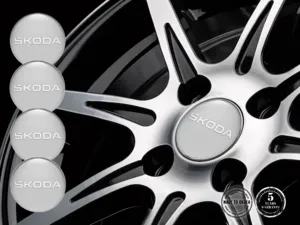 Skoda Aufkleber auf Felgen Hochwertiges Silikon-Design